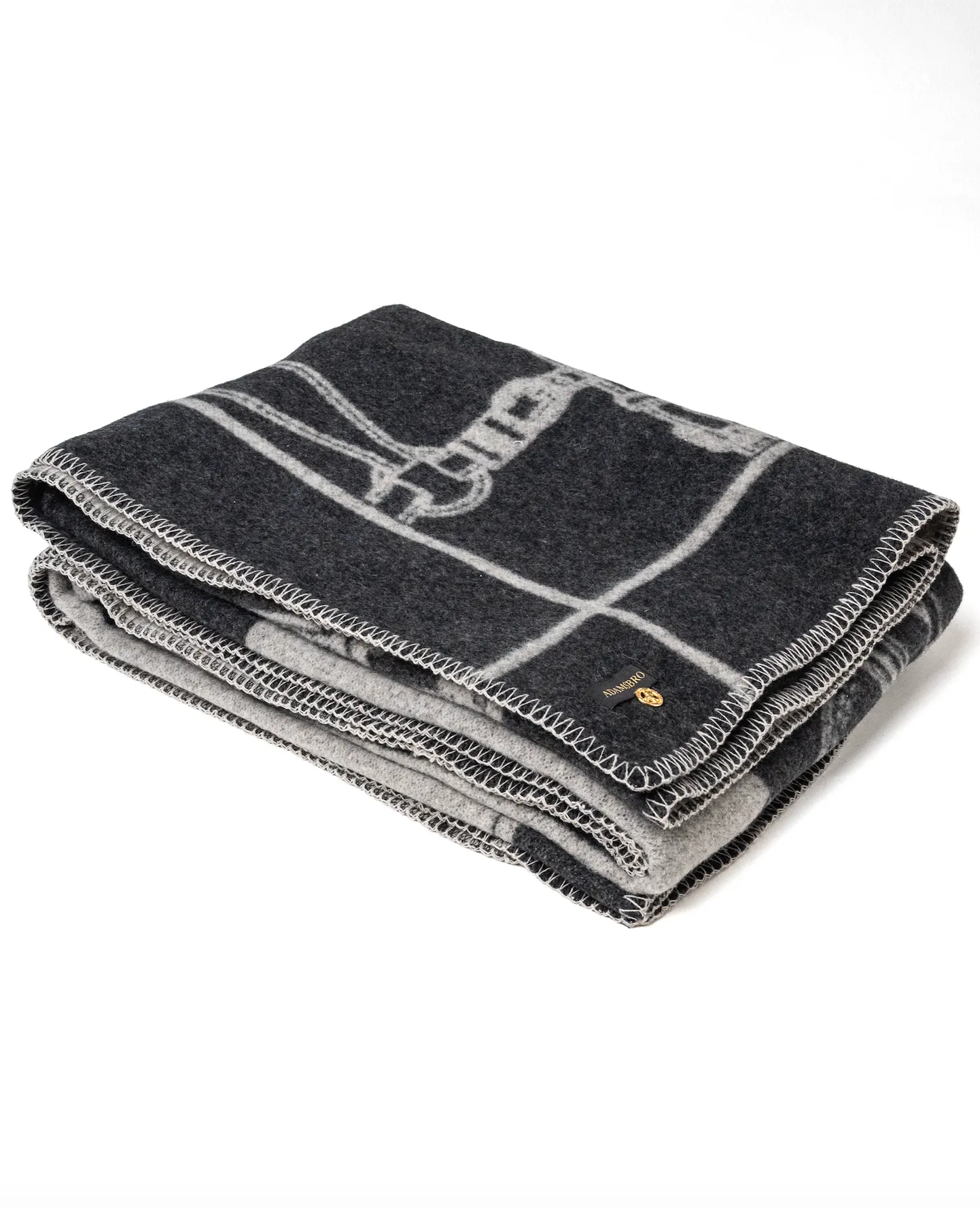 Merino Luxe Heritage Throw Black