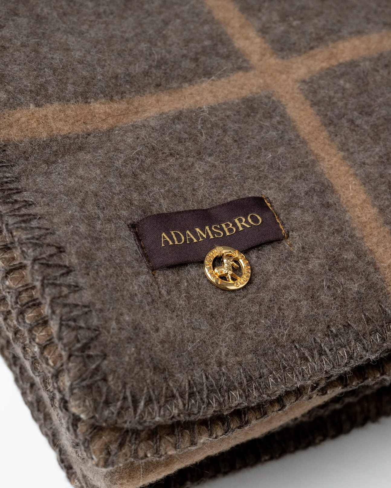 Merino Luxe Heritage Throw Brown