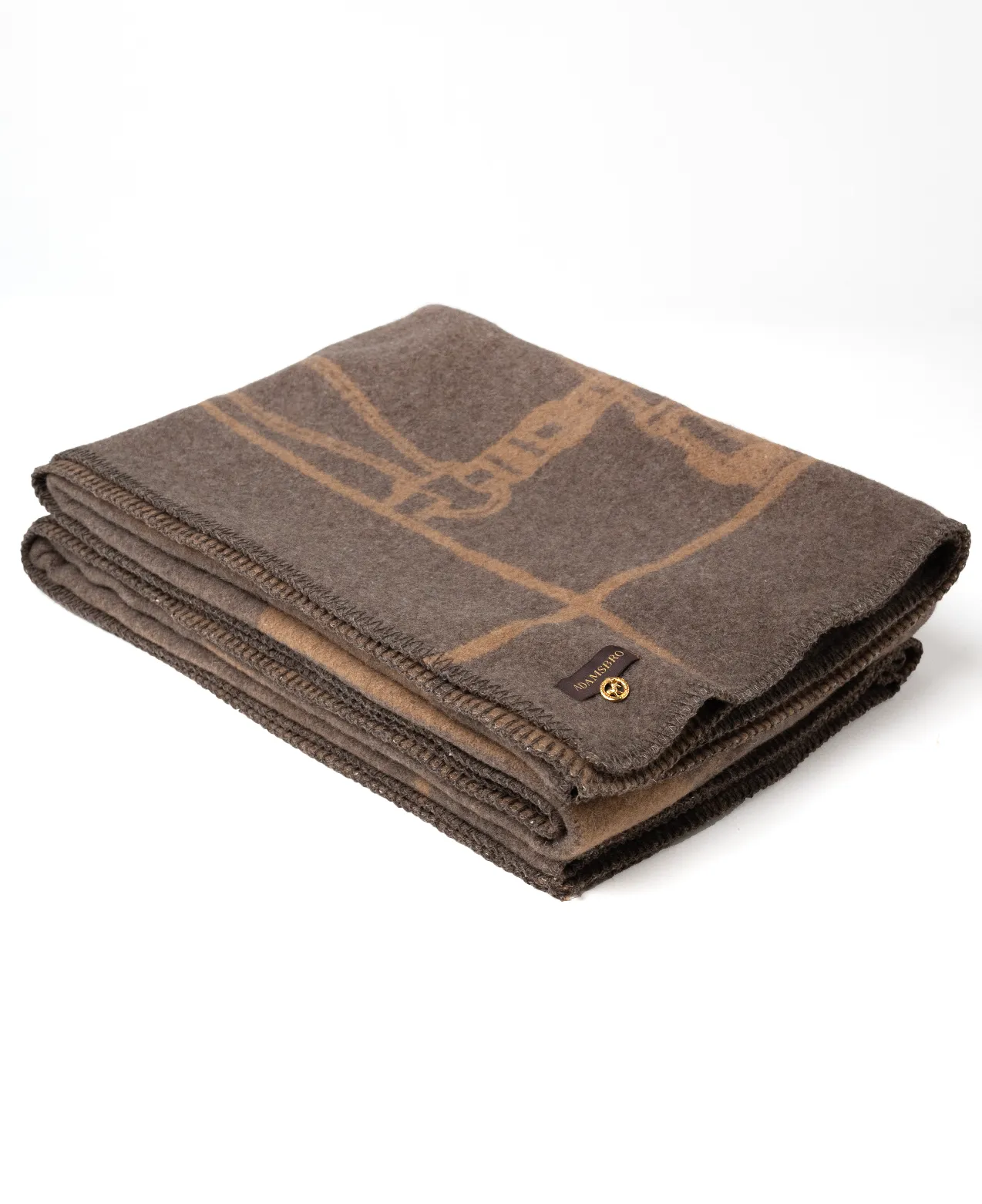 Merino Luxe Heritage Throw Brown