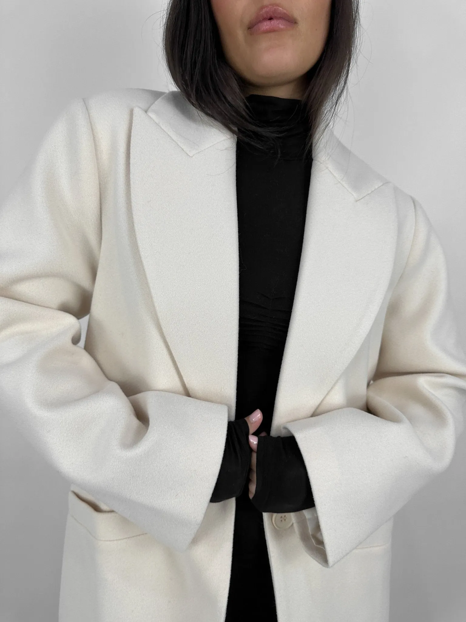 Monochrome Long Dad Coat