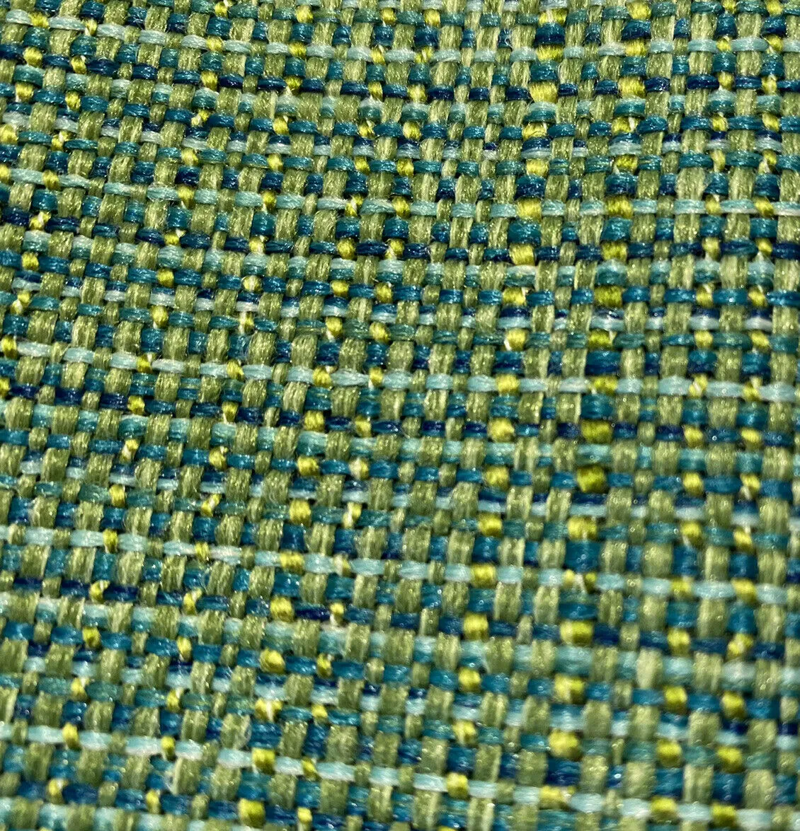 NEW Baron Bearnard Two-Tone Upholstery Tweed Texture Nubby Fabric -Green & Dark Green