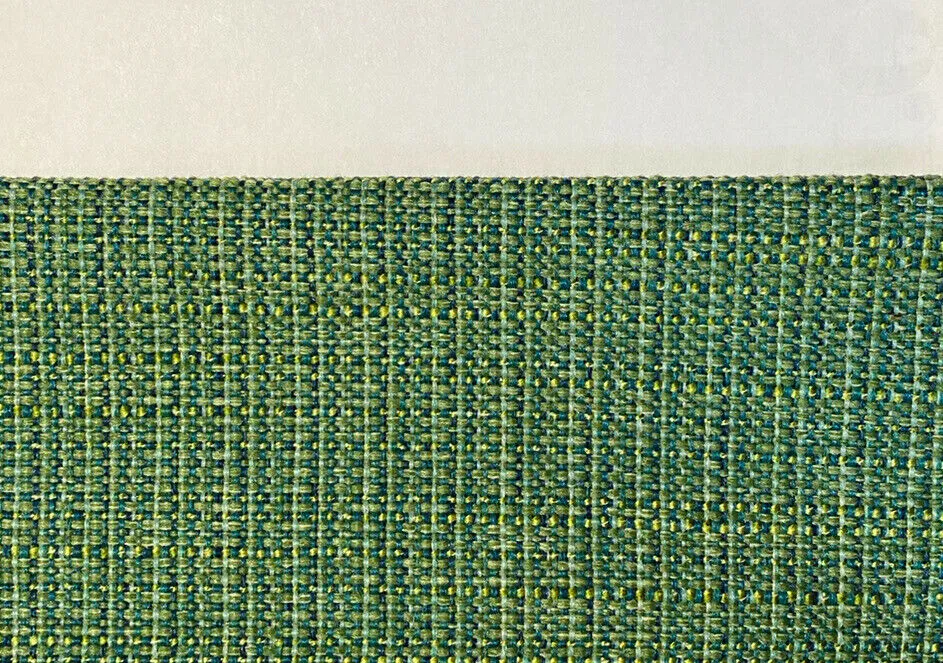 NEW Baron Bearnard Two-Tone Upholstery Tweed Texture Nubby Fabric -Green & Dark Green