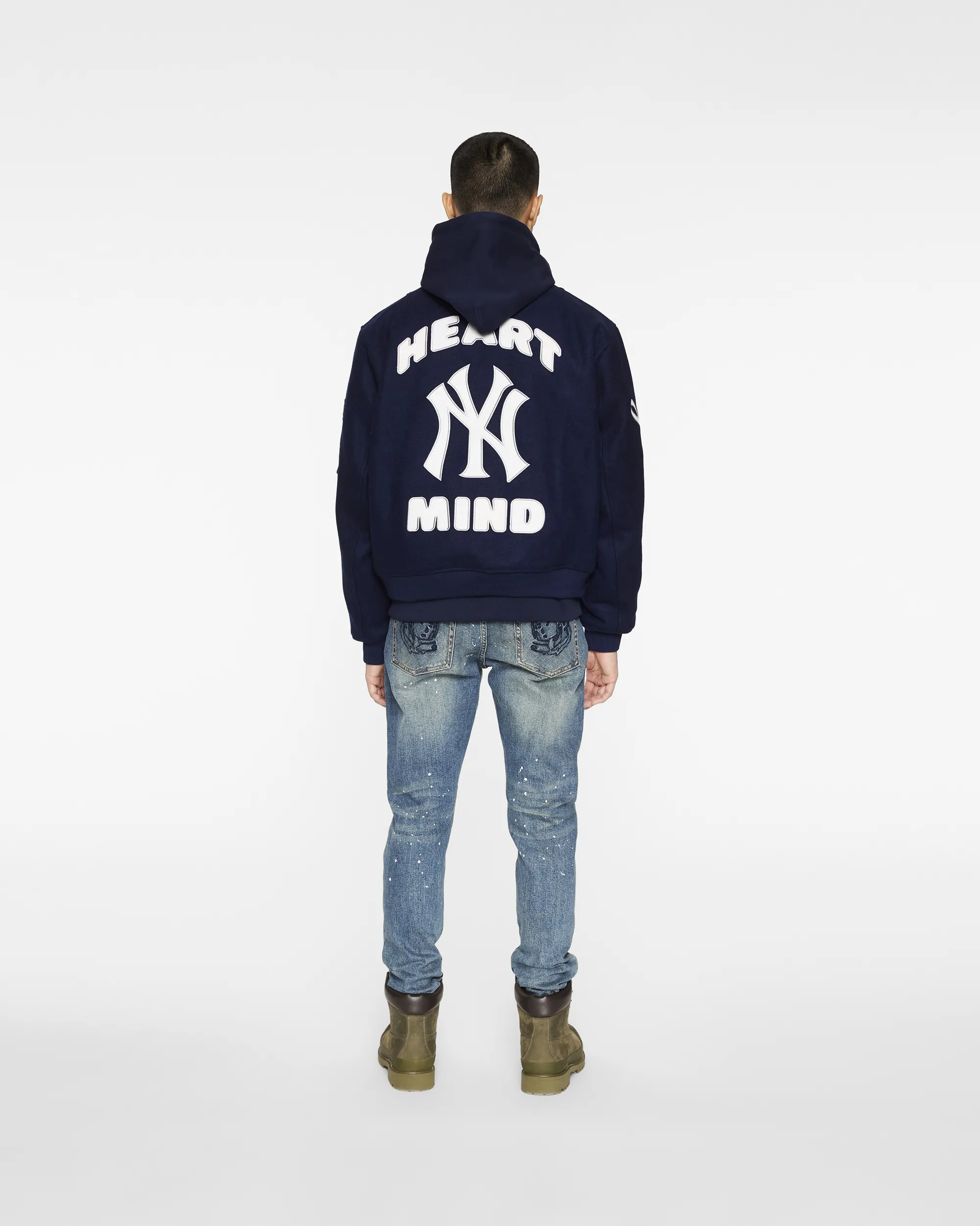 NY Yankees Heart & Mind Wool Bomber