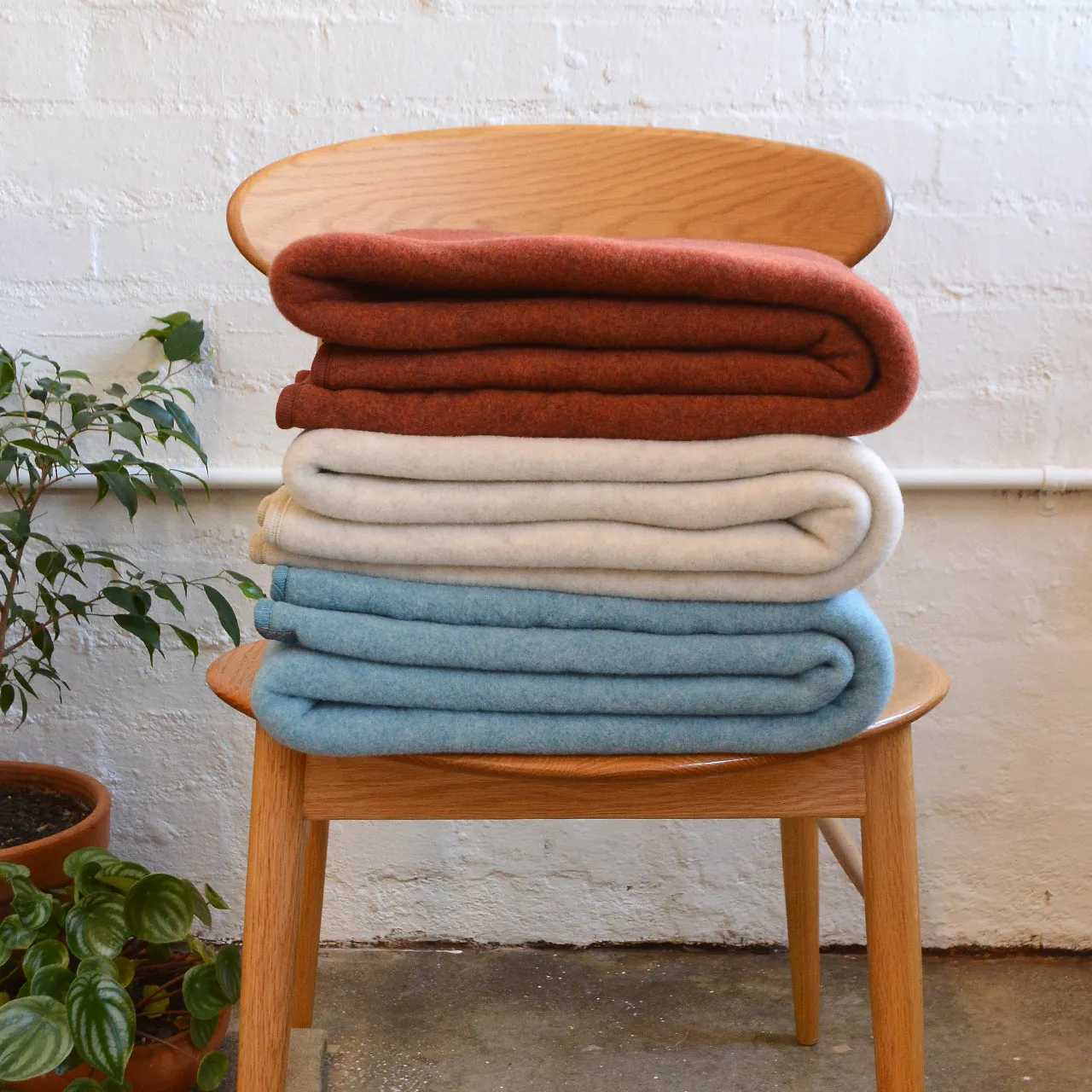 Organic Merino Wool Fleece Blanket - Large (180x160cm) *Returning 2025