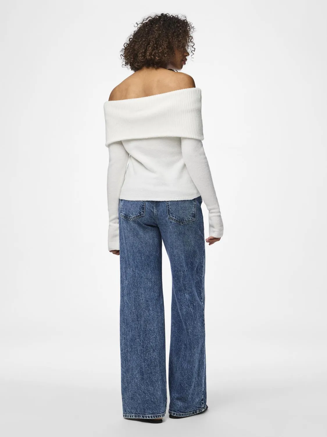 PCRIKO Knit Top - Cloud Dancer