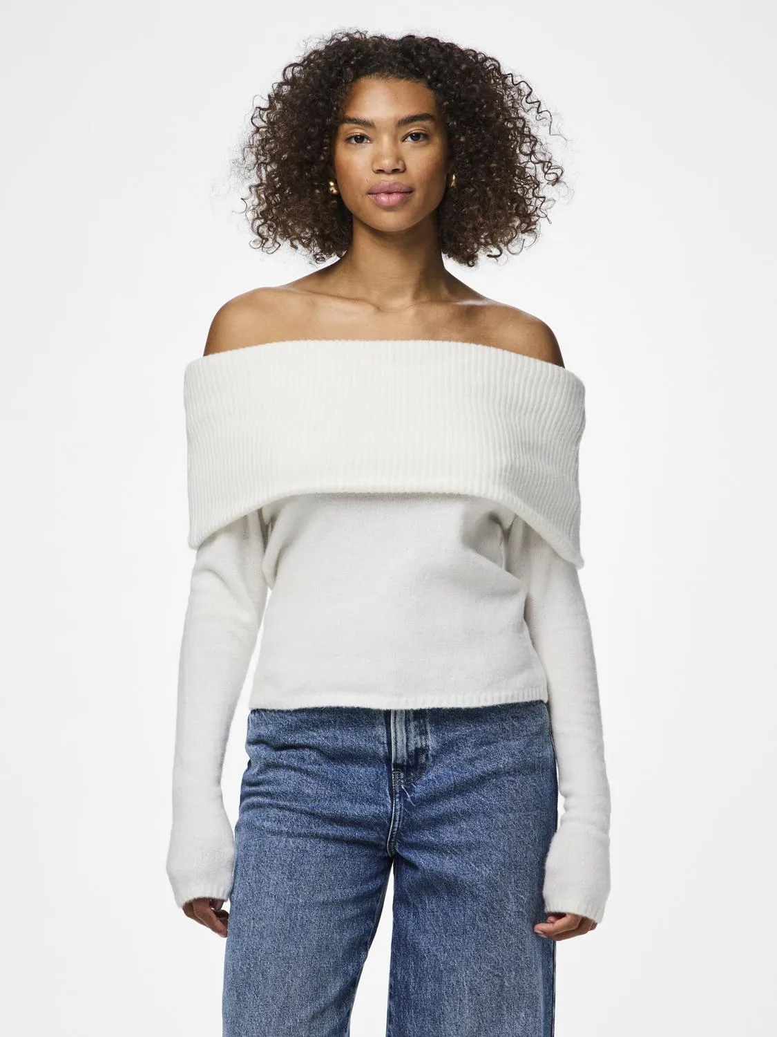 PCRIKO Knit Top - Cloud Dancer