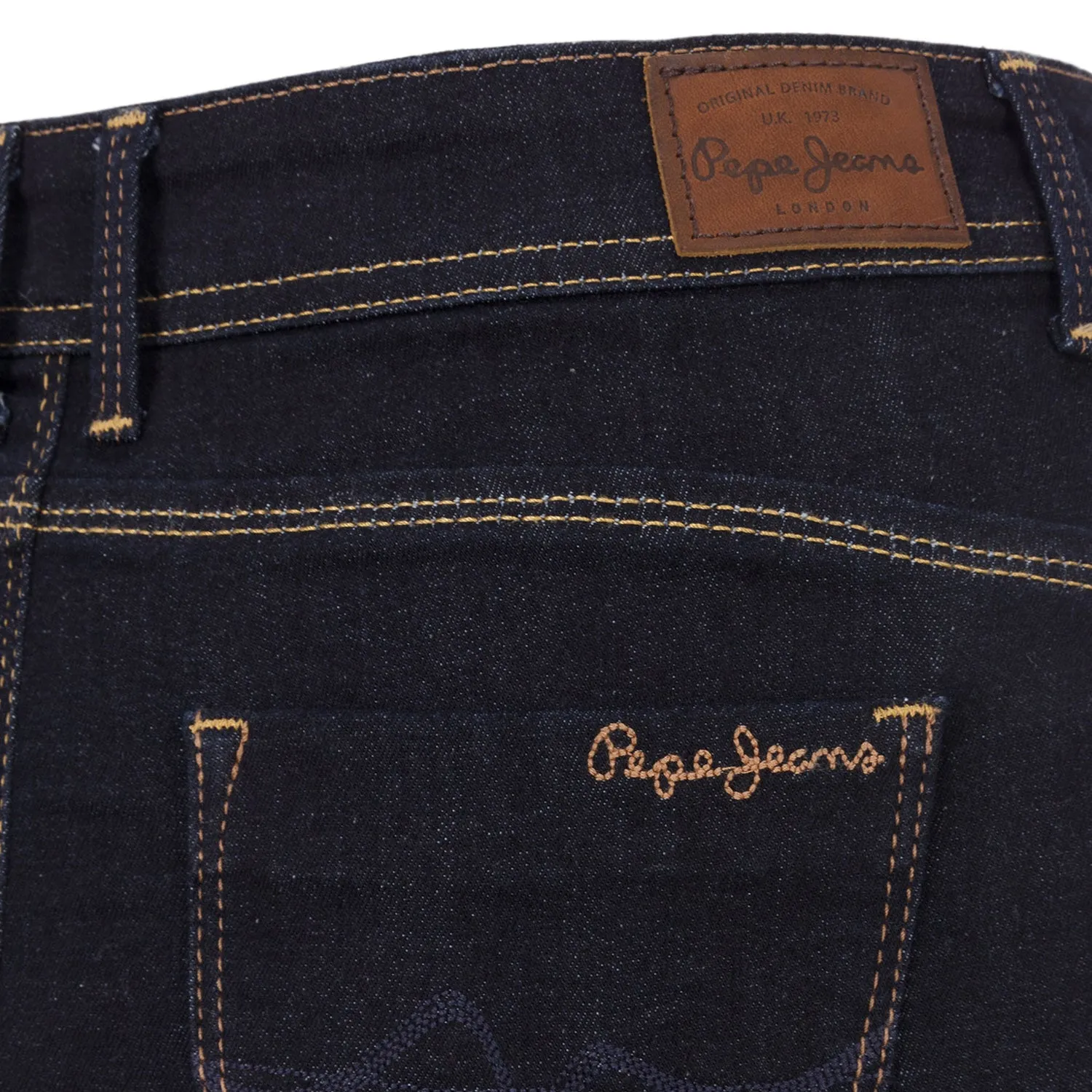 PEPE.JEANS - Women 'Dark Navy' Denium low Waist Slim Fit Taylor Skirt Pg02