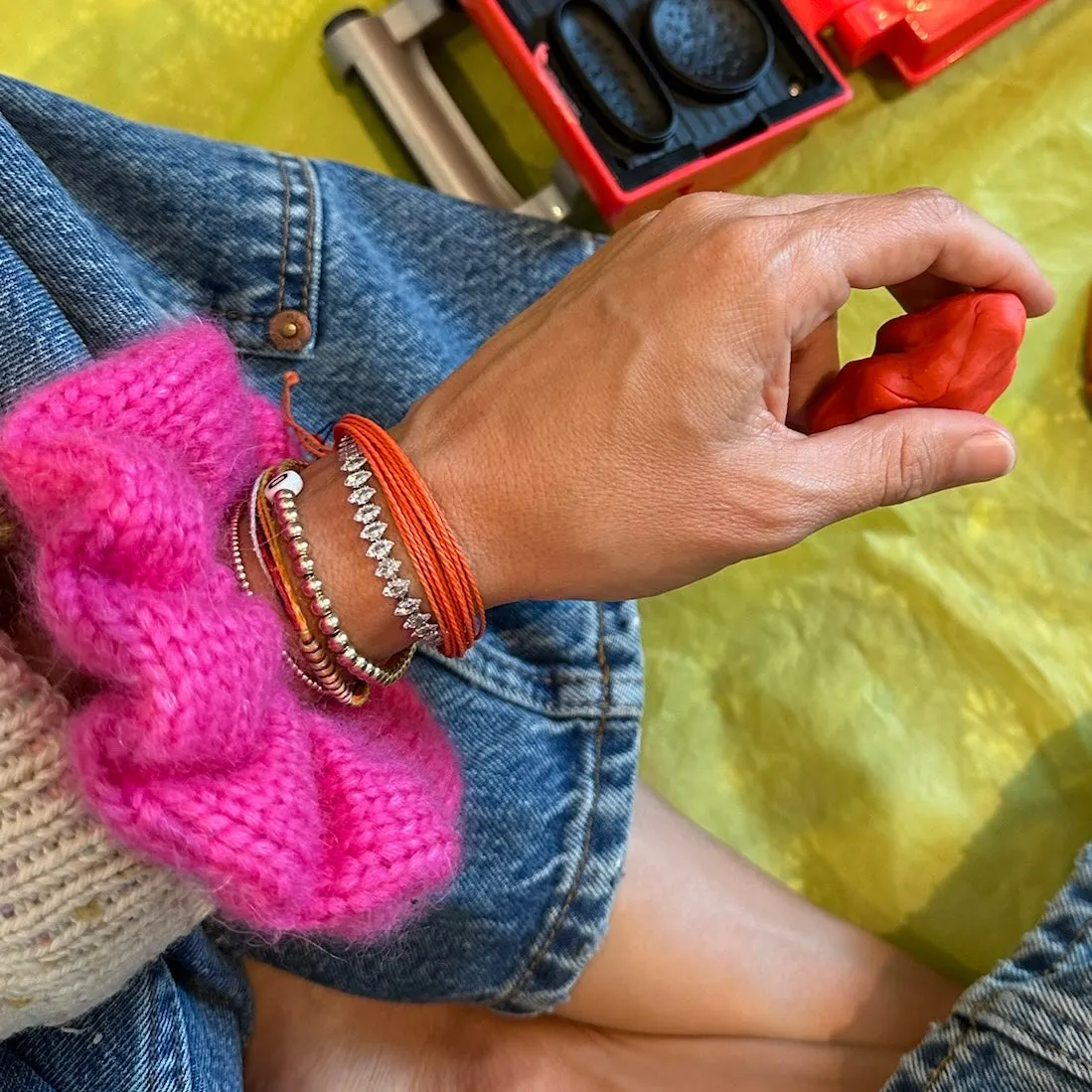 Pink Hair Scrunchie