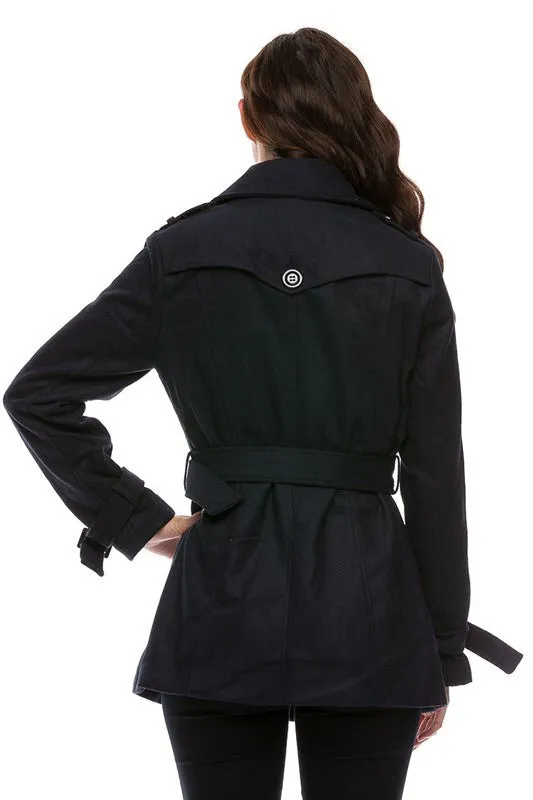 Royal Curves Black Peacoat-FINAL SALE-NOT ELIGIBLE FOR EXCHANGE OR REFUND