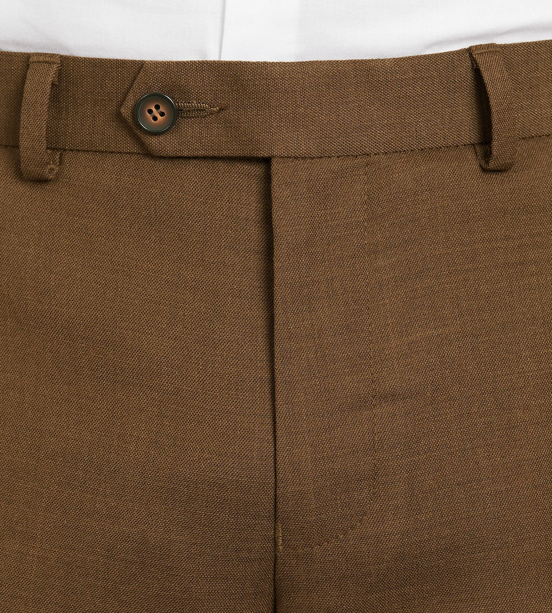 Slim Fit Caramel Solid Suit Pants