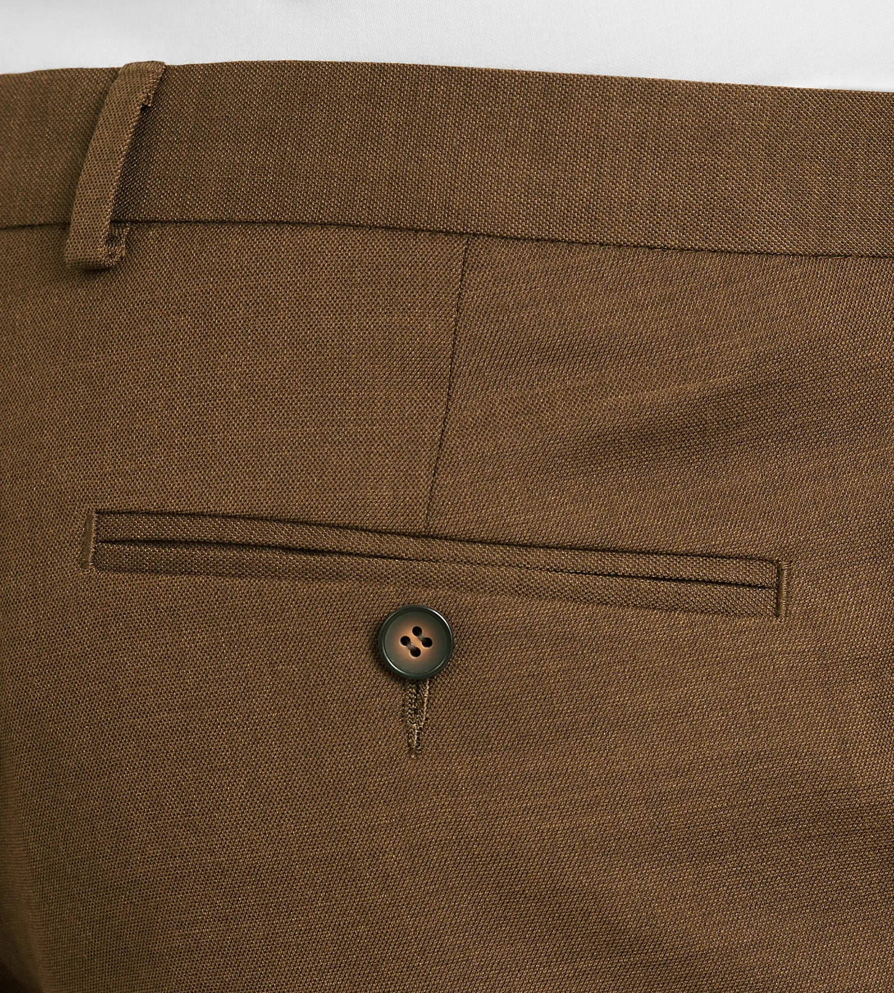 Slim Fit Caramel Solid Suit Pants