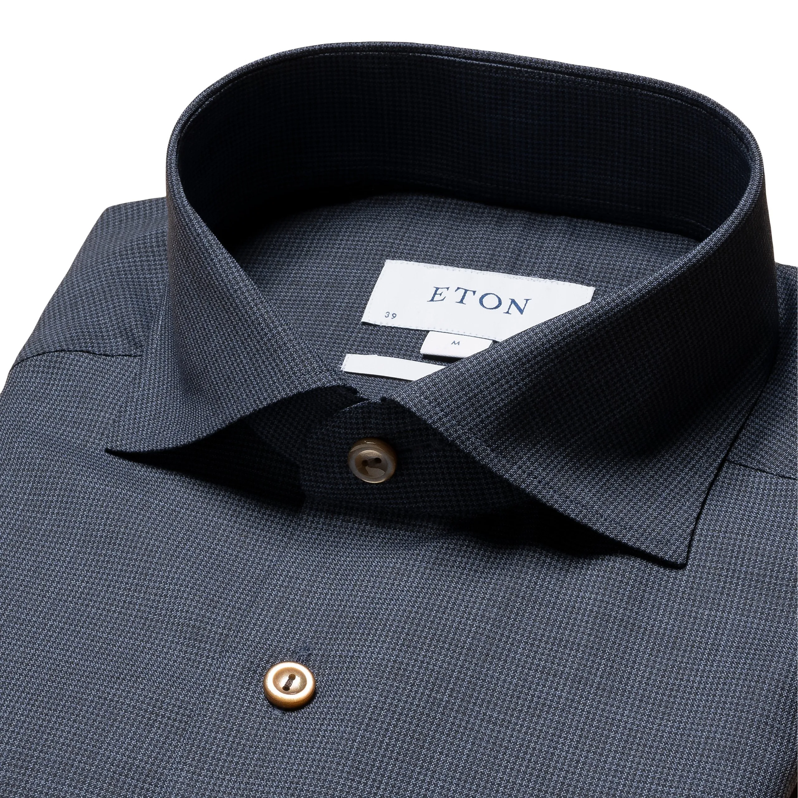 Slim Fit - Houndstooth Merino Wool Shirt