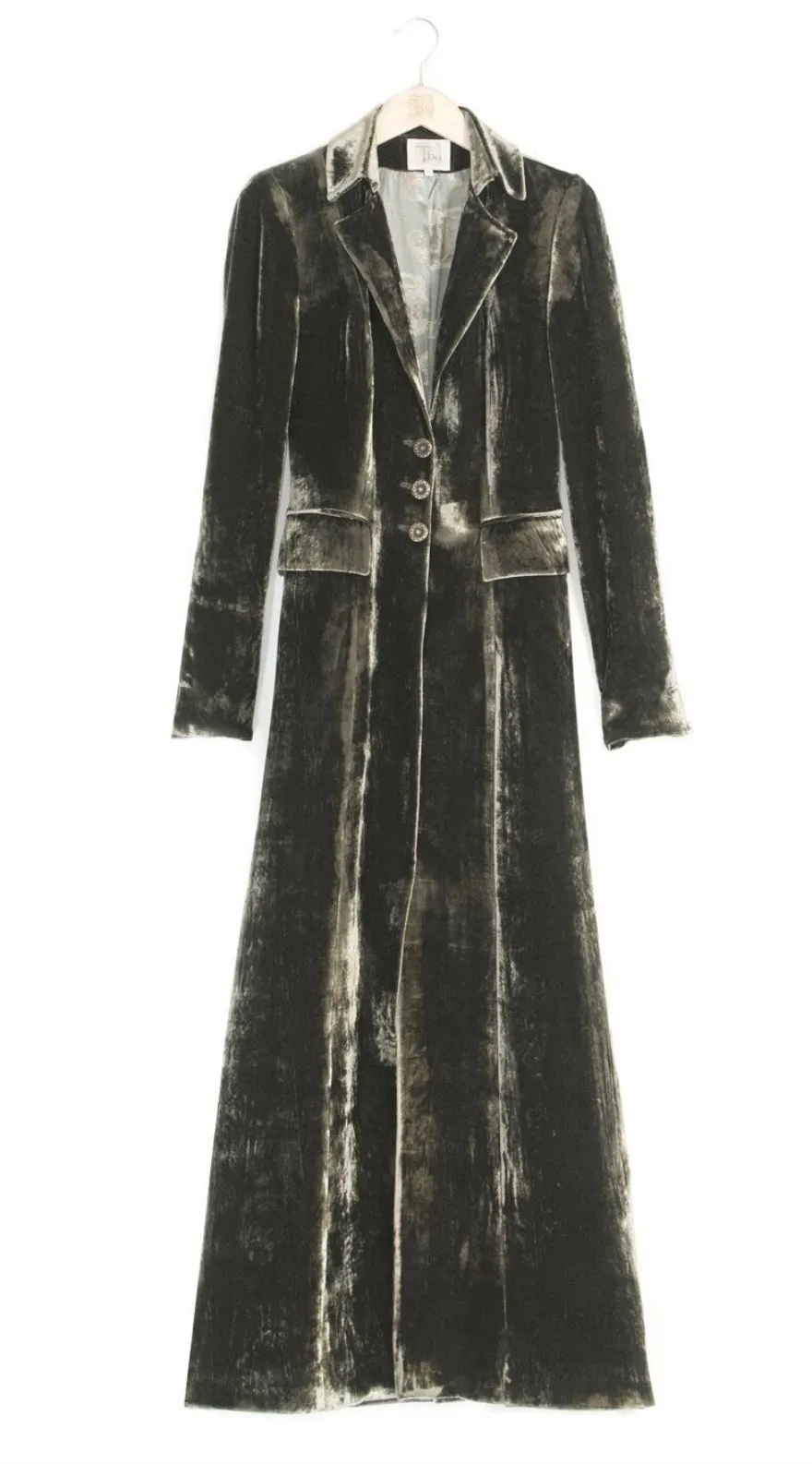 T.ba Classic Silk Velvet Coat