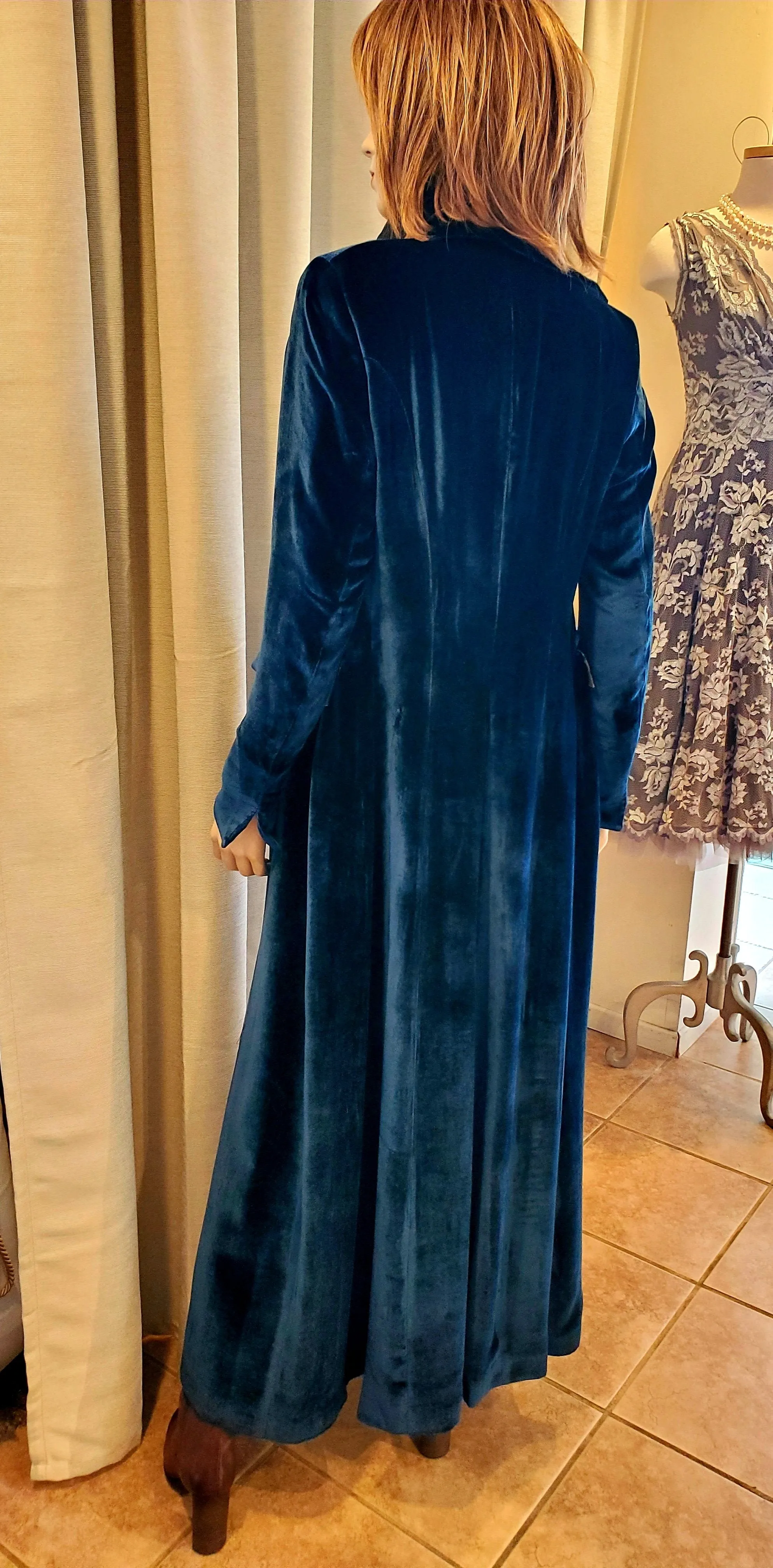 T.ba Classic Silk Velvet Coat