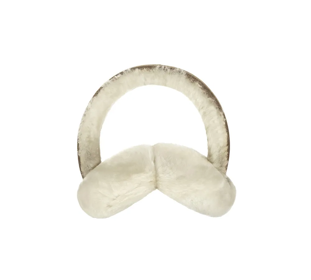 UGG Kids Adjustable Sheepskin Wool Earmuff Connie