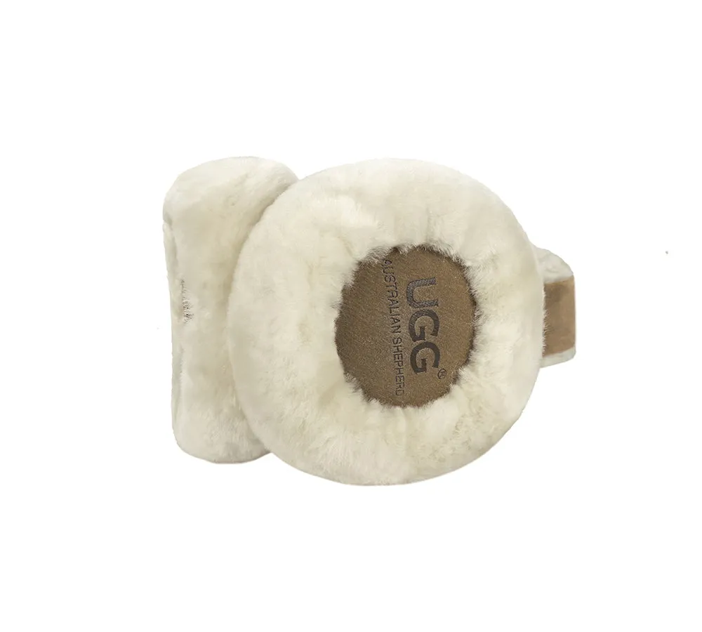 UGG Kids Adjustable Sheepskin Wool Earmuff Connie