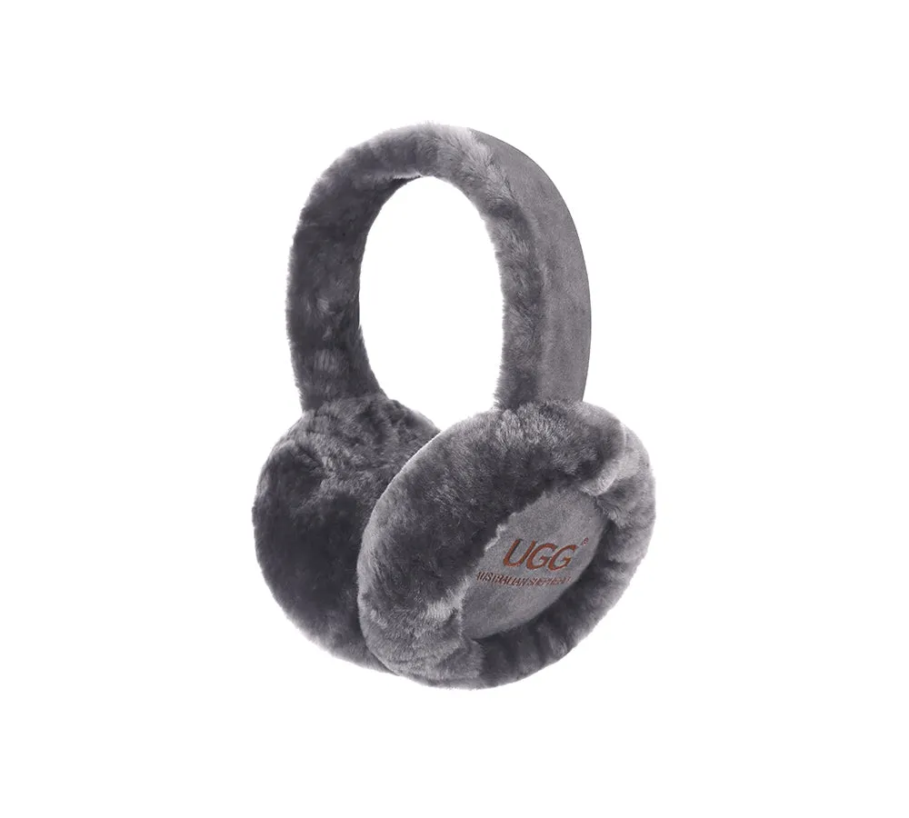 UGG Kids Adjustable Sheepskin Wool Earmuff Connie