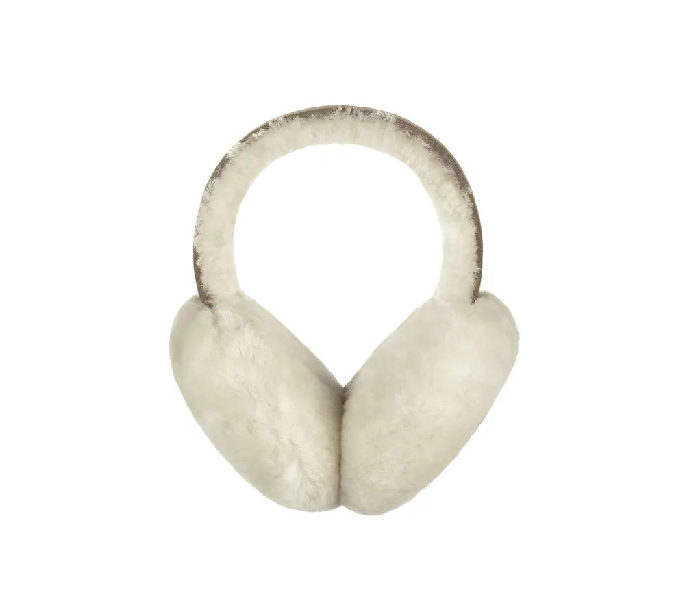 UGG Kids Adjustable Sheepskin Wool Earmuff Connie