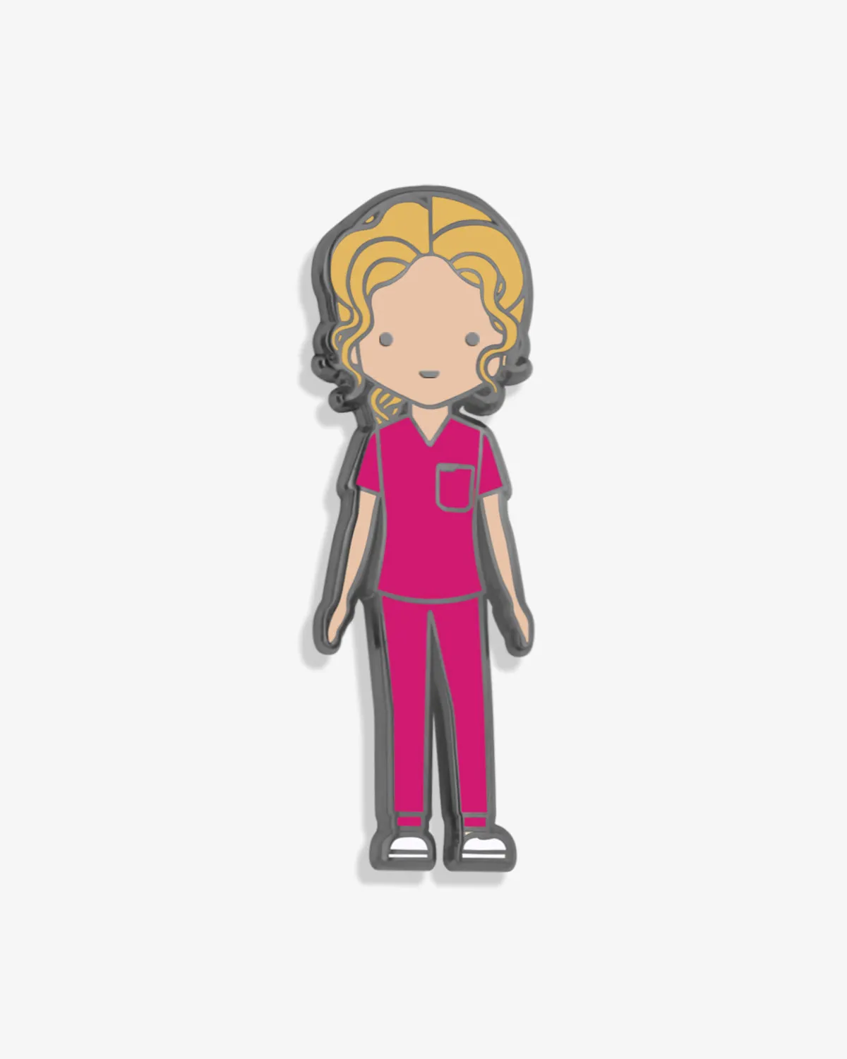 V-Moji | Healthcare Worker in Scrubs Lapel Pin