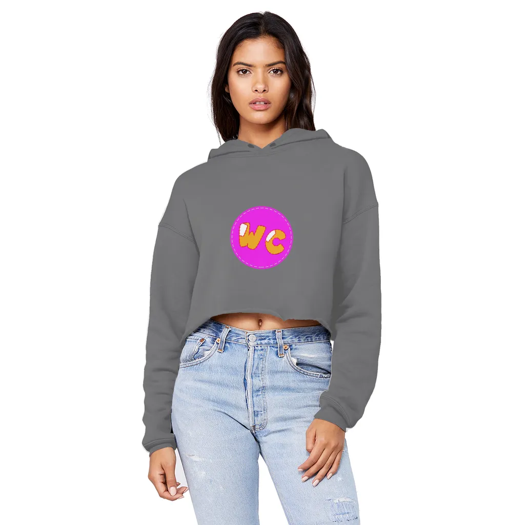 wacky Unisex Cropped Raw Edge Boyfriend Hoodie