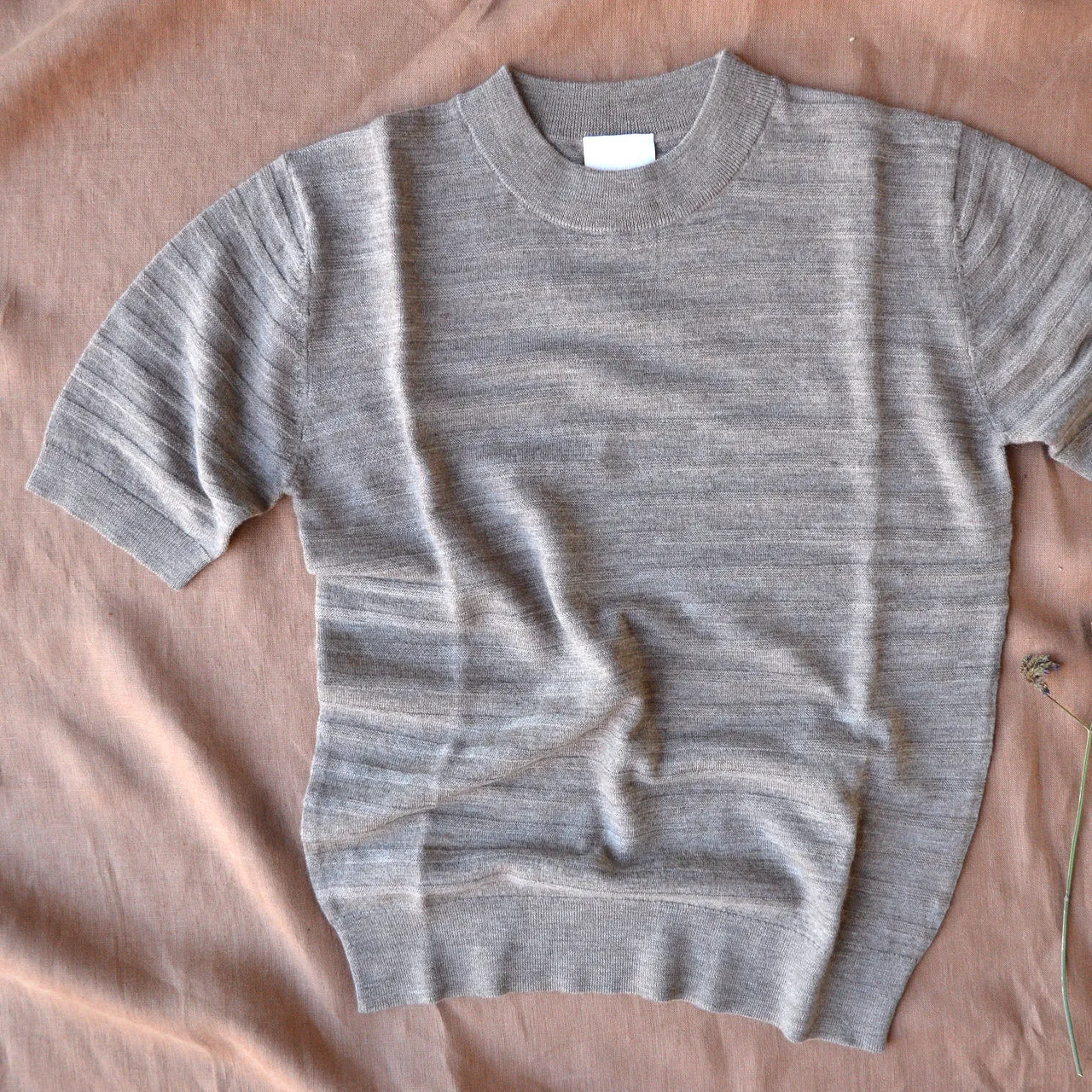 Women's Merino T-Shirt - Beige Melange (XS-XL)