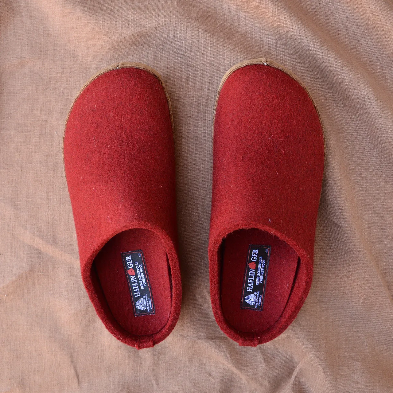 Wool Felt Slippers - Toffel - Rubin (Adults 36-42) *Returning 2025