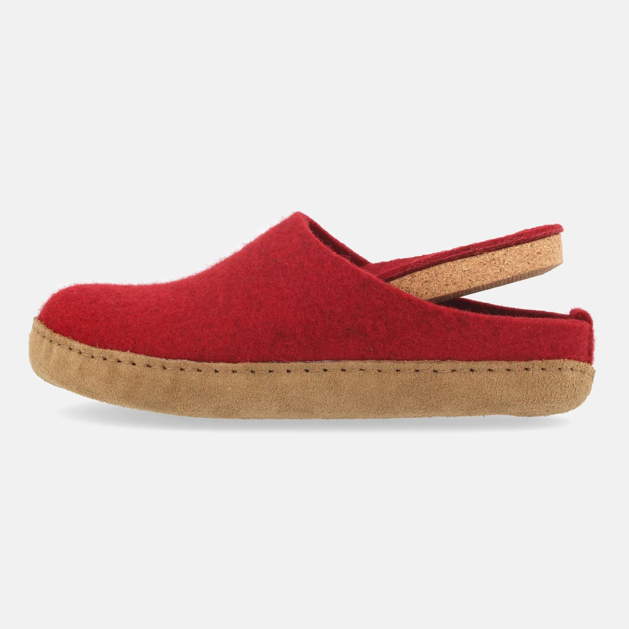 Wool Felt Slippers - Toffel - Rubin (Adults 36-42) *Returning 2025