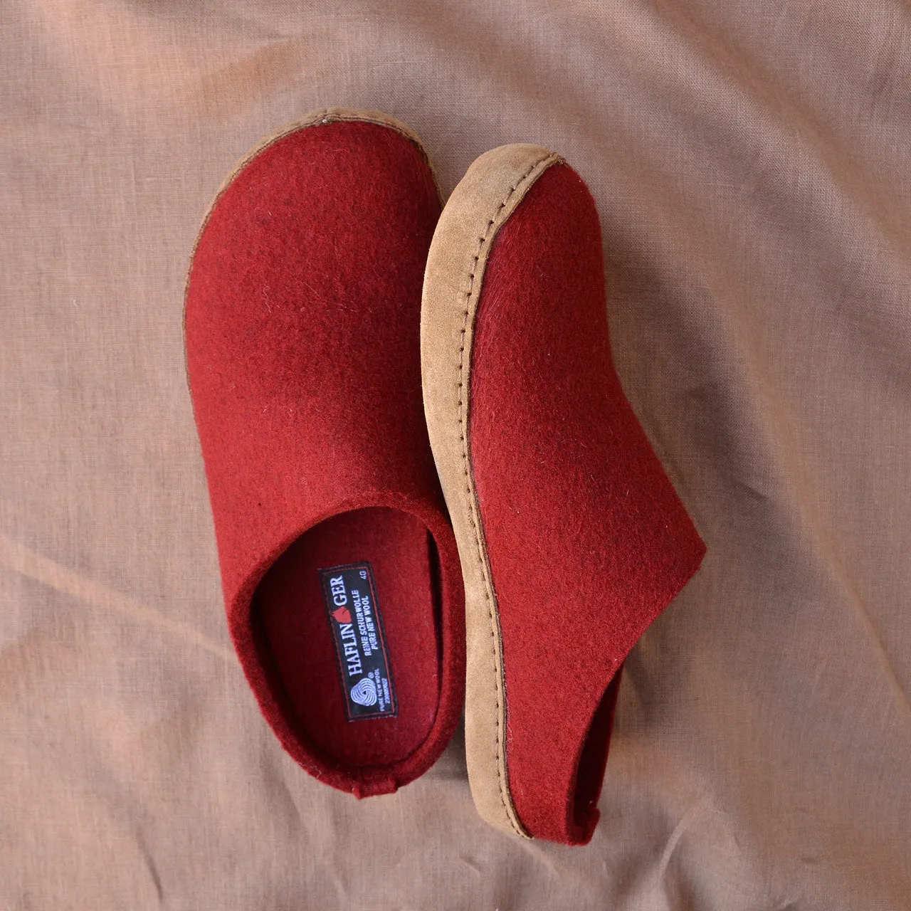 Wool Felt Slippers - Toffel - Rubin (Adults 36-42) *Returning 2025